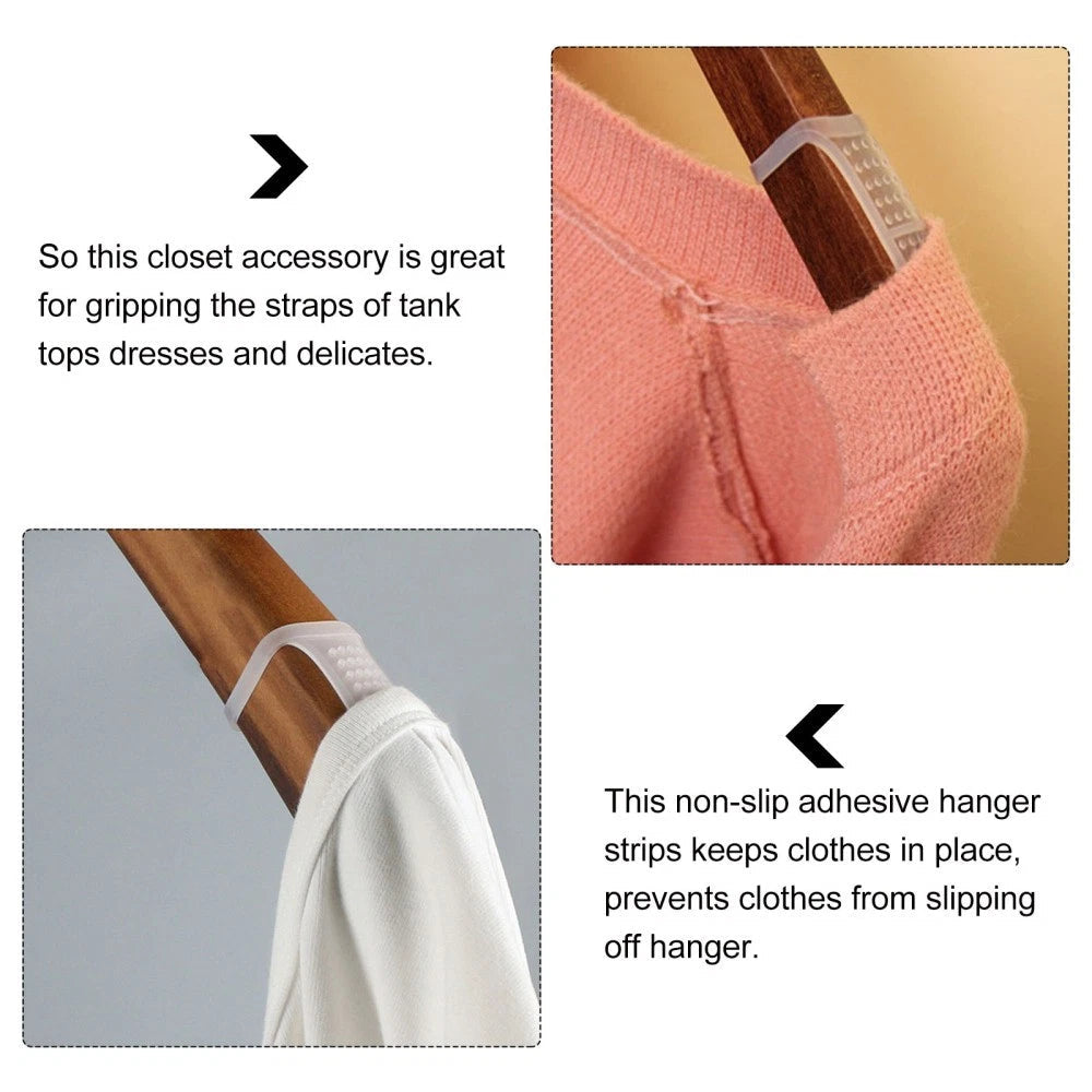 50 Pcs Non-slip Hanger Strip Nonslip Tape Clothes Hangers Travel Baby for 07FC0E-D4 - KOEEK