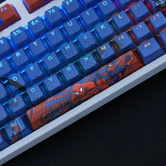 Spiderman 108 Keys PBT Translucent Keycaps OEM Height for Mechanical Keyboard 07FC0E-D4 - KOEEK