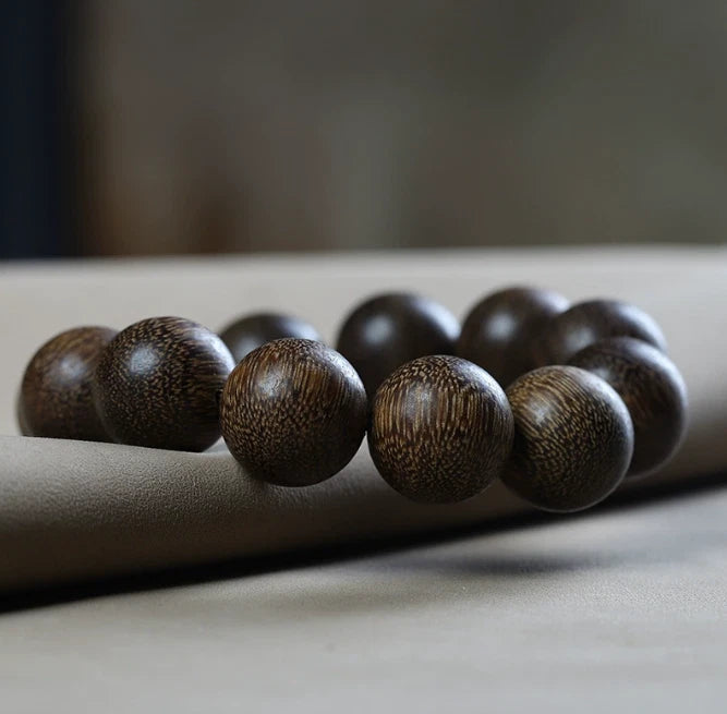 Vietnam Kyara Agarwood Bracelet 2.0mm Sinking Grade Unisex Mala Beads 07FC0E-D4 - KOEEK