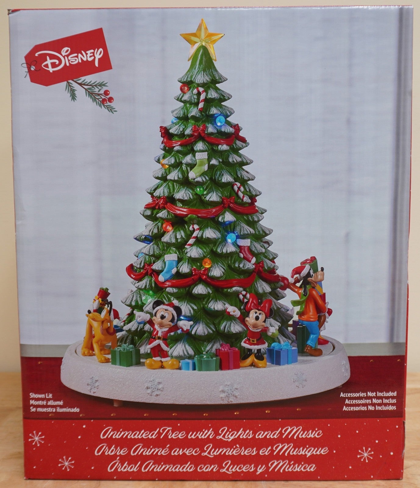 Disney Christmas Animated Tree w/Lights Music 16" Height Mickey & Friends DISNEY - KOEEK
