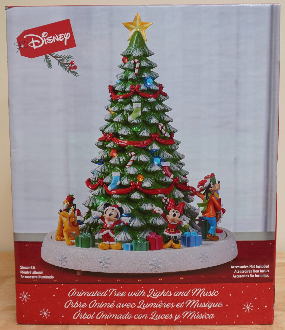 Disney Christmas Animated Tree w/Lights Music 16" Height Mickey & Friends DISNEY - KOEEK