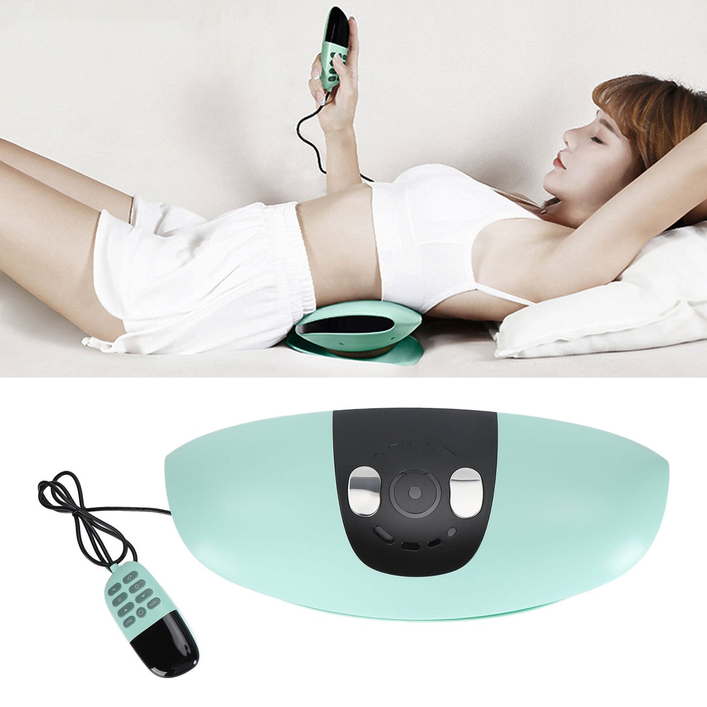 new Electric Lumbar Massager Back Stretcher Device with 10 Modes Heating for Relax koeek - KOEEK