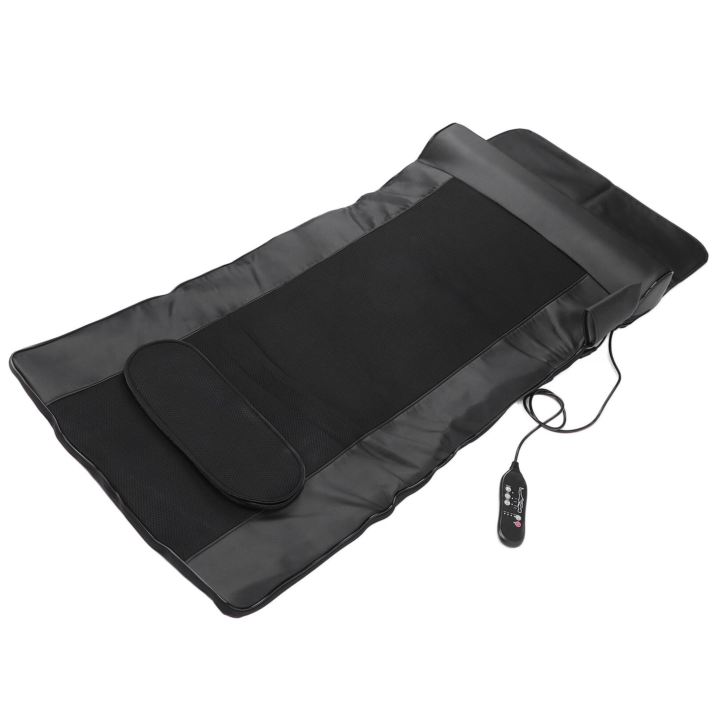 new Electric Massage Cushion Full Vibrating Massager Bed Cushion Pad (Prise EUV) HGF koeek - KOEEK