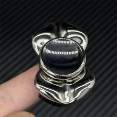 Stainless Steel Mirror EDC Fidget Slider Novel Sand Dune Hand Spinner 07FC0E-D4 - KOEEK