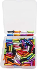 new VTurboWay 8 Color 80 PCS, Cable End Crimps, Bike Caps, Alloy 80PCS 07FC0E-D4 - KOEEK