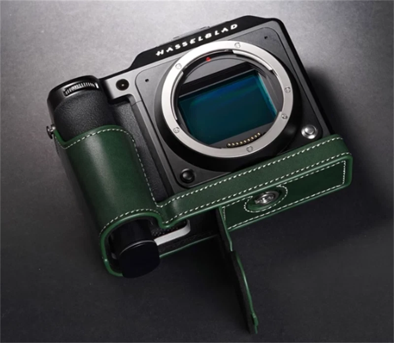 Retro  Leather Half Case Handmade Camera Cover for Hasselblad X2D 100C 07FC0E-D4 - KOEEK