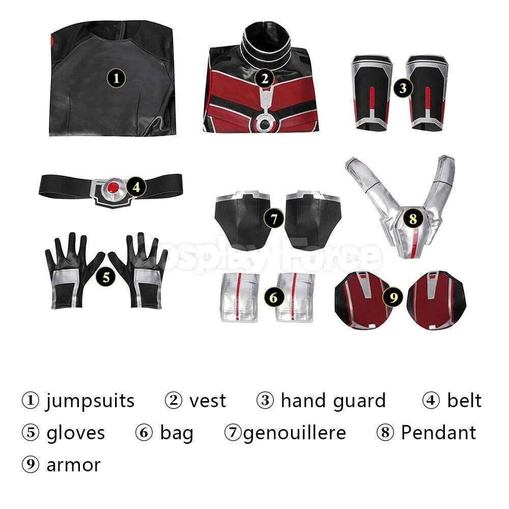 Scott Lang Ant-Man Cosplay Costume Men Anime Uniform Halloween Outfits Gift 07FC0E-D4 - KOEEK