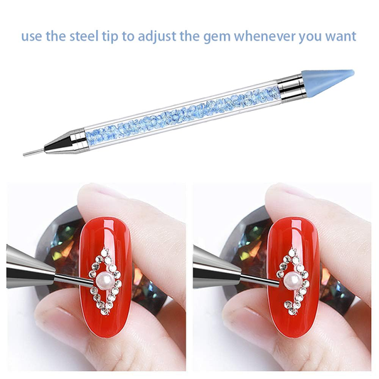 nyt Rhinestone Picker Tool Sæt til Nail Art, Diamond Paining Pen Acryl Crystal Be