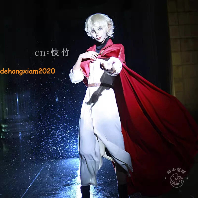 Identity V Cosplay Costume Long Red Cape Game Handmade Halloween Party Outfits 07FC0E-D4 - KOEEK