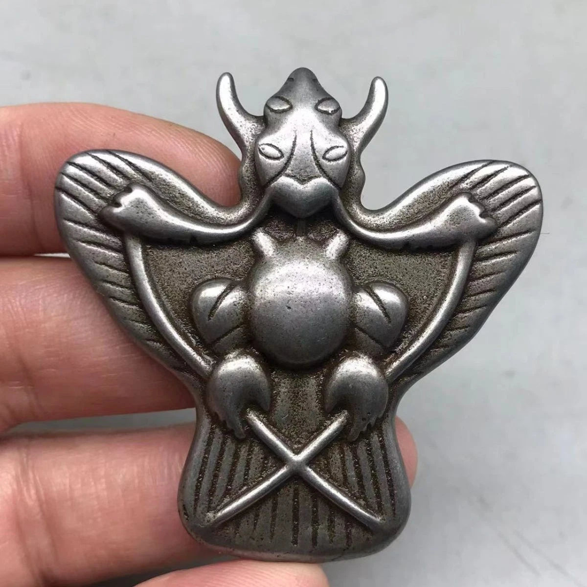 Tibetan Toujia Garuda Pendant Handmade Gold Wing Bird Amulet Collectible 07FC0E-D4 - KOEEK