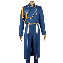 Fullmetal Alchemist Roy Mustang Cosplay Costume Army Uniform Anime Suit 07FC0E-D4 - KOEEK