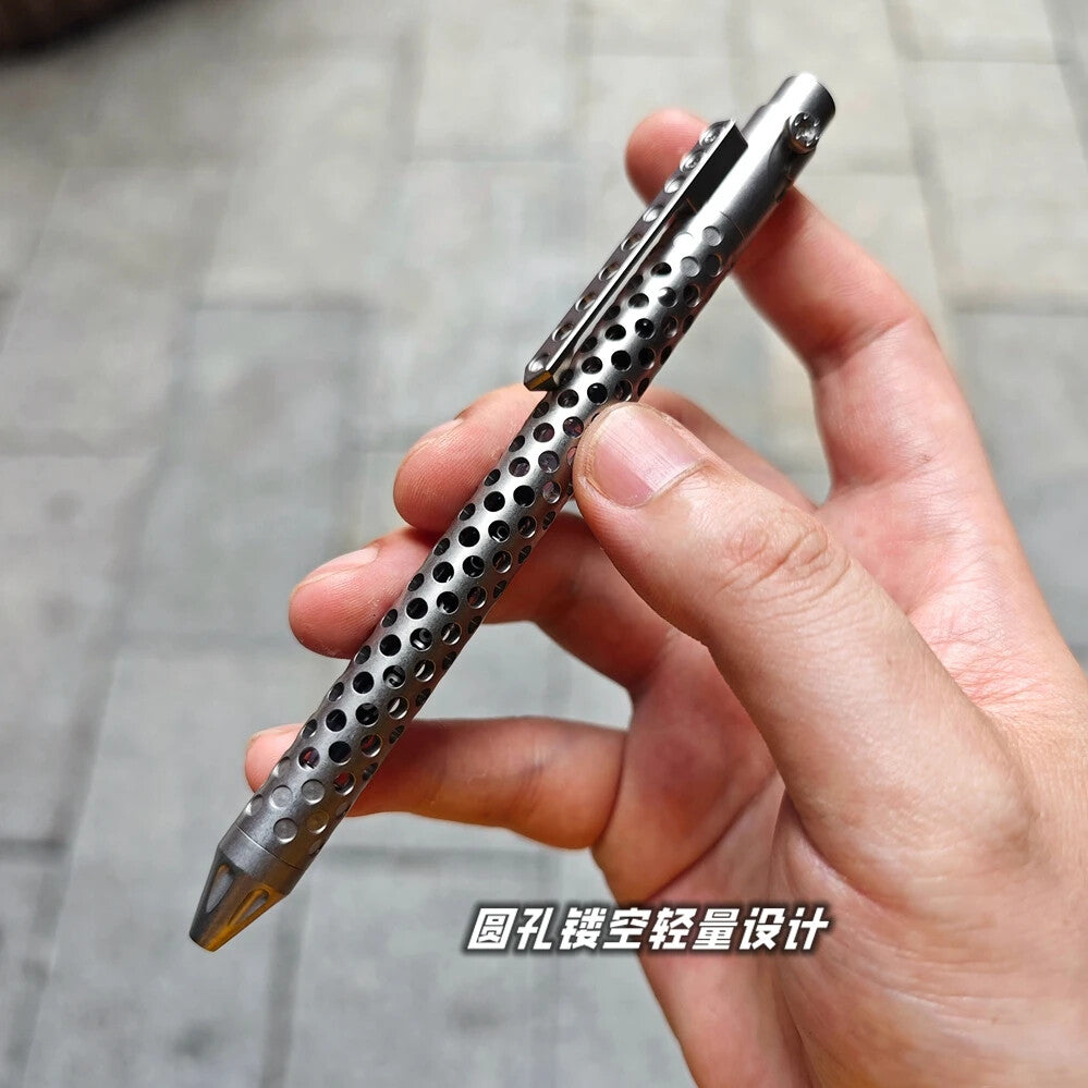 Titanium Alloy Pen With Collection Writing Multi-functional Portable Outdoor EDC 07FC0E-D4 - KOEEK