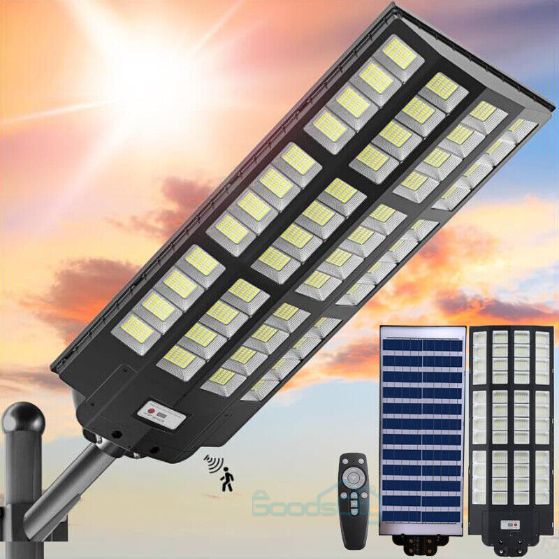 nye kommercielle Solar Street Lights Outdoor Dusk to Dawn Super Bright 1680 LED-lampe