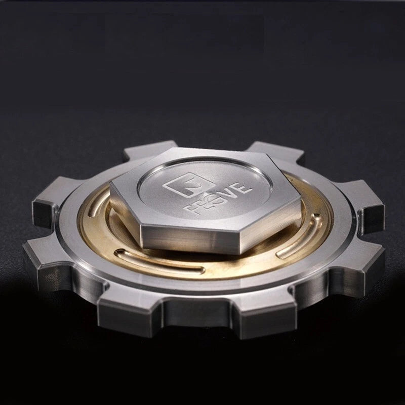 Titanium Brass Stainless Steel Fidget Spinner Kids Adult Fidget Toy EDC High-end 07FC0E-D4 - KOEEK