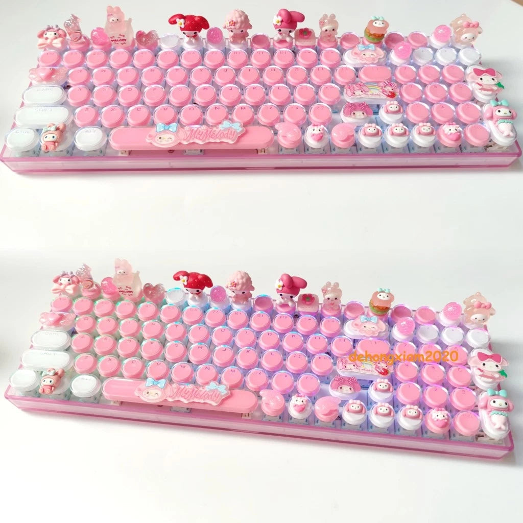My Melody 3 Model Bluetooth Wireless RGB Mechanical Keyboard 100 Keys Keypad ABS 07FC0E-D4 - KOEEK