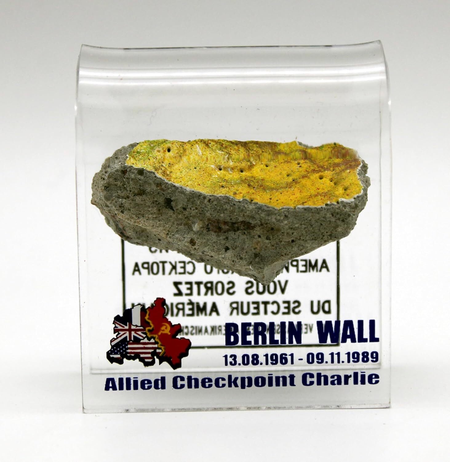 new  Piece of the Berlin Wall in 2 x 2 Checkpoint Charlie