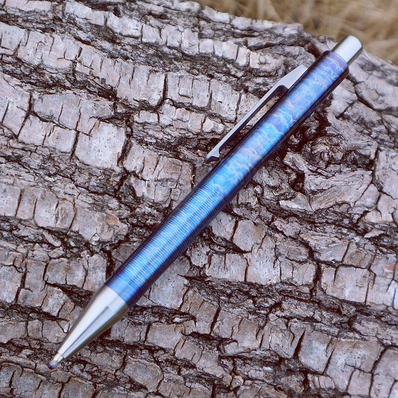 Titanium Alloy Flame Roasted Pocket Signature Ball Pen Outdoor Record EDC Pen 07FC0E-D4 - KOEEK