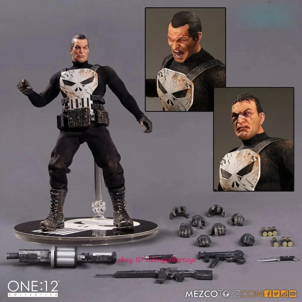 US STOCK! Mezco The Punisher Frank 1/12 Scale Collectible 6" Action Figure Gift MEZCO - KOEEK