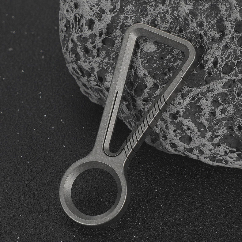 TC4 Titanium Alloy Keychain Car Key Chain Quality Portable Carabiner EDC Tool 07FC0E-D4 - KOEEK