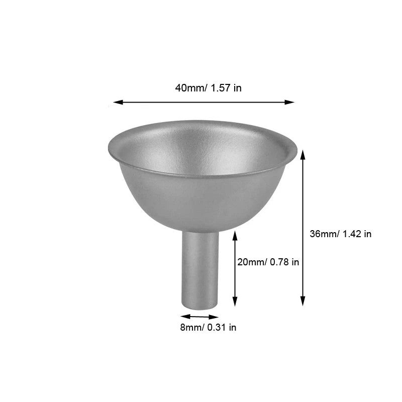 1pc Ultralight Pure Titanium Funnel Small Sizes Pouring Liquid Tool For Kitchen 07FC0E-D4 - KOEEK