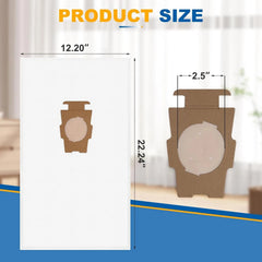 12 packs of 204814 model vacuum cleaner filter bags,suitable for all Kirbymodels 07FC0E-D4 - KOEEK