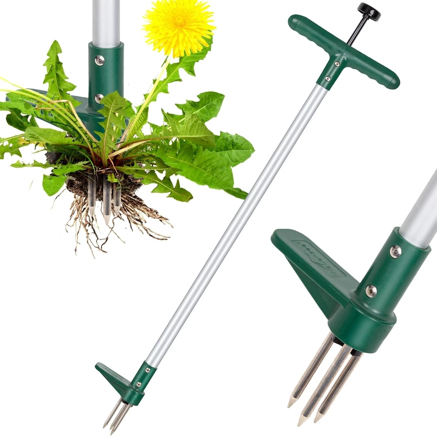 Walensee Weed Puller, Stand Up Weeder Hand Tool, Long Handle Garden Weeding Tool 07FC0E-D4 - KOEEK