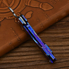 Titanium Comb Folding for Beard Shaving Hair Style Pocket Carry EDC Comb Gift 07FC0E-D4 - KOEEK