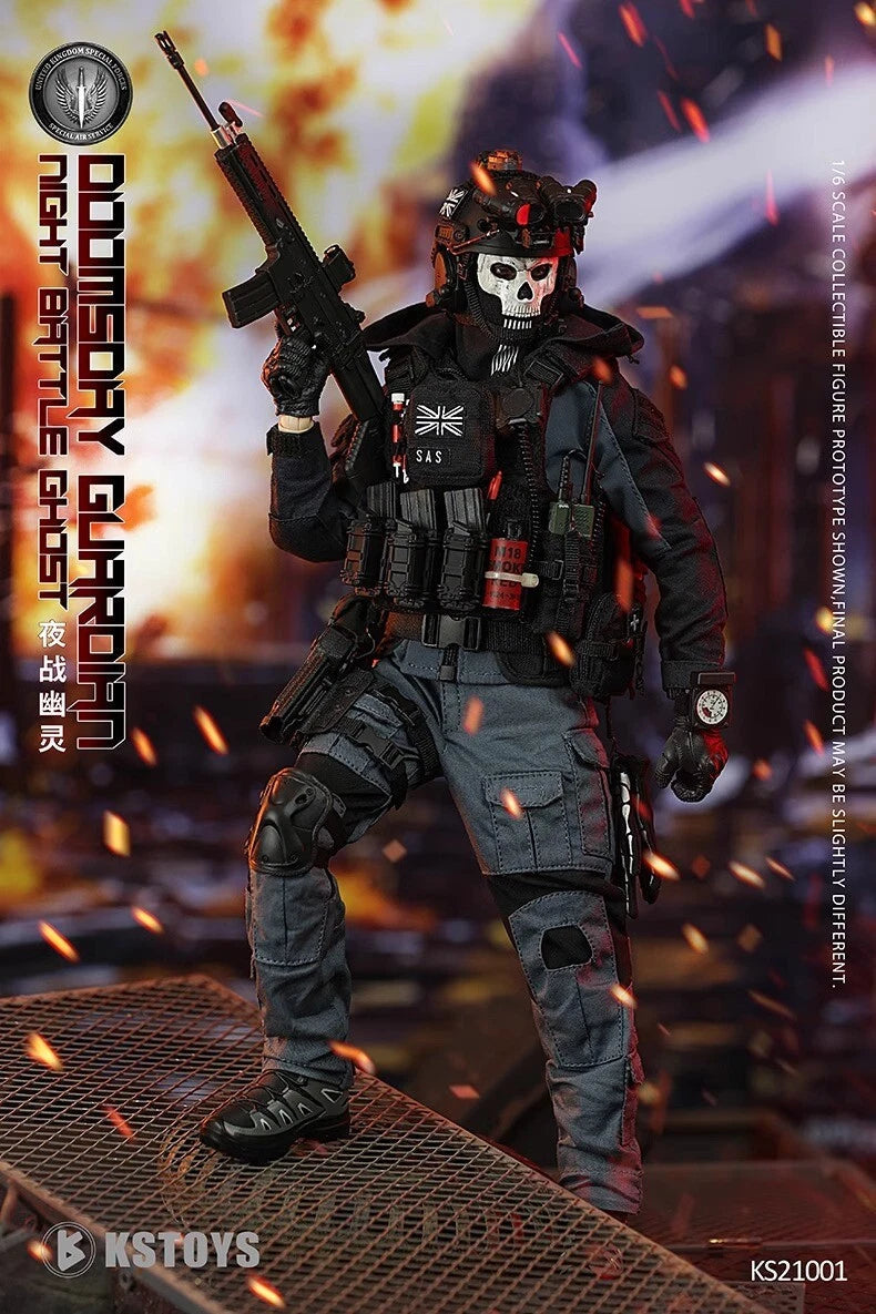 FLAGSET KS21001 Night War Ghost Simon Riley 1/6 Action Figure Collect  Boxed! FLAGSET - KOEEK