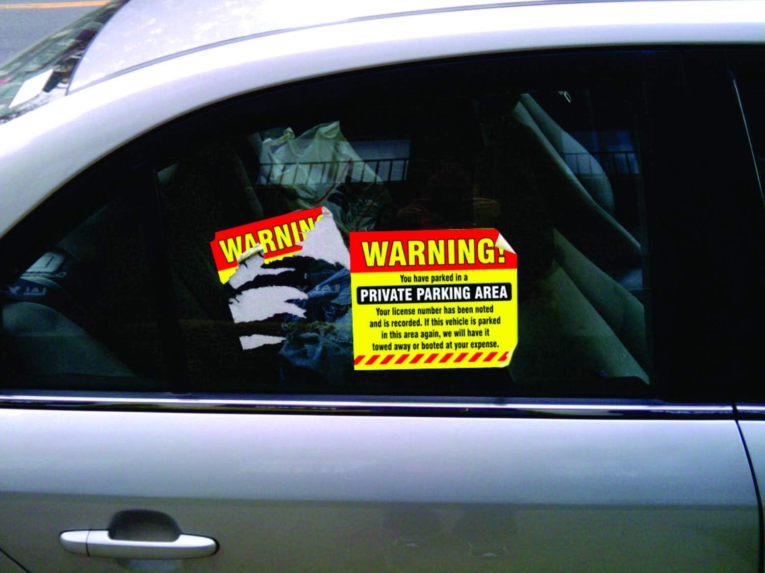 new Private Parking Stickers (Pack of 50) 6” x 9” Inch - Self Adhesive, Yellow 07FC0E-D4 - KOEEK