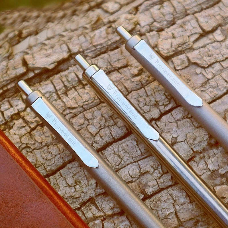 EDC Titanium Writing Pen Portable Signature Pen Stationery Office Ballpoint Pen 07FC0E-D4 - KOEEK