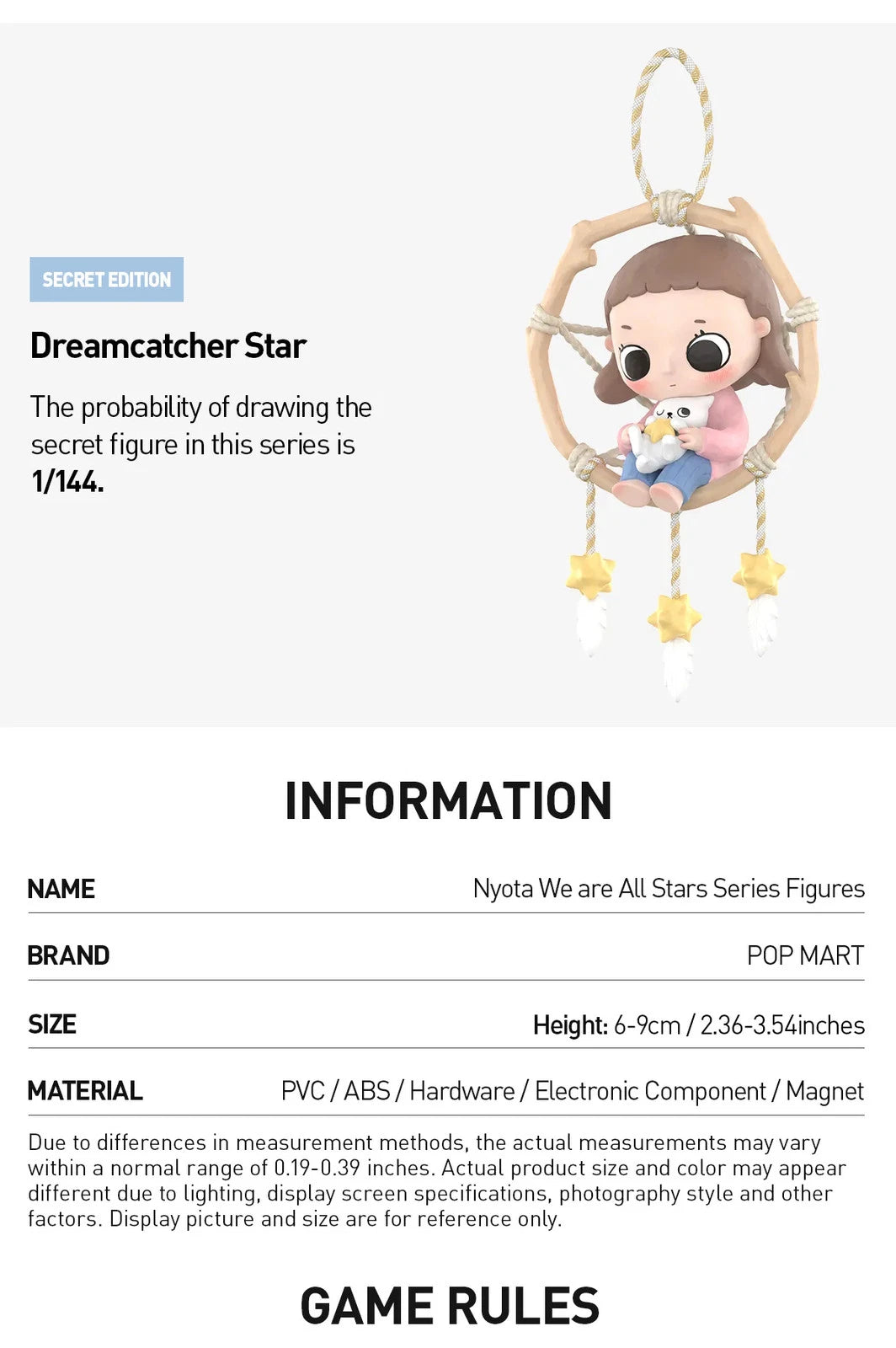 Nyota We Are All Stars Series Blind Box Figures Hot Cute Toy Gift Comfirmed 07FC0E-D4 - KOEEK