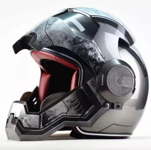 Personalized Motorcycle Helmet Iron Man Creative Decoration Birthday Helmet Gift 07FC0E-D4 - KOEEK
