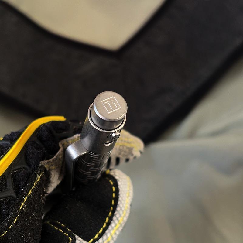 EDC Titanium Alloy Pocket Ballpoint Pen Signature Writing Pen Business Office 07FC0E-D4 - KOEEK