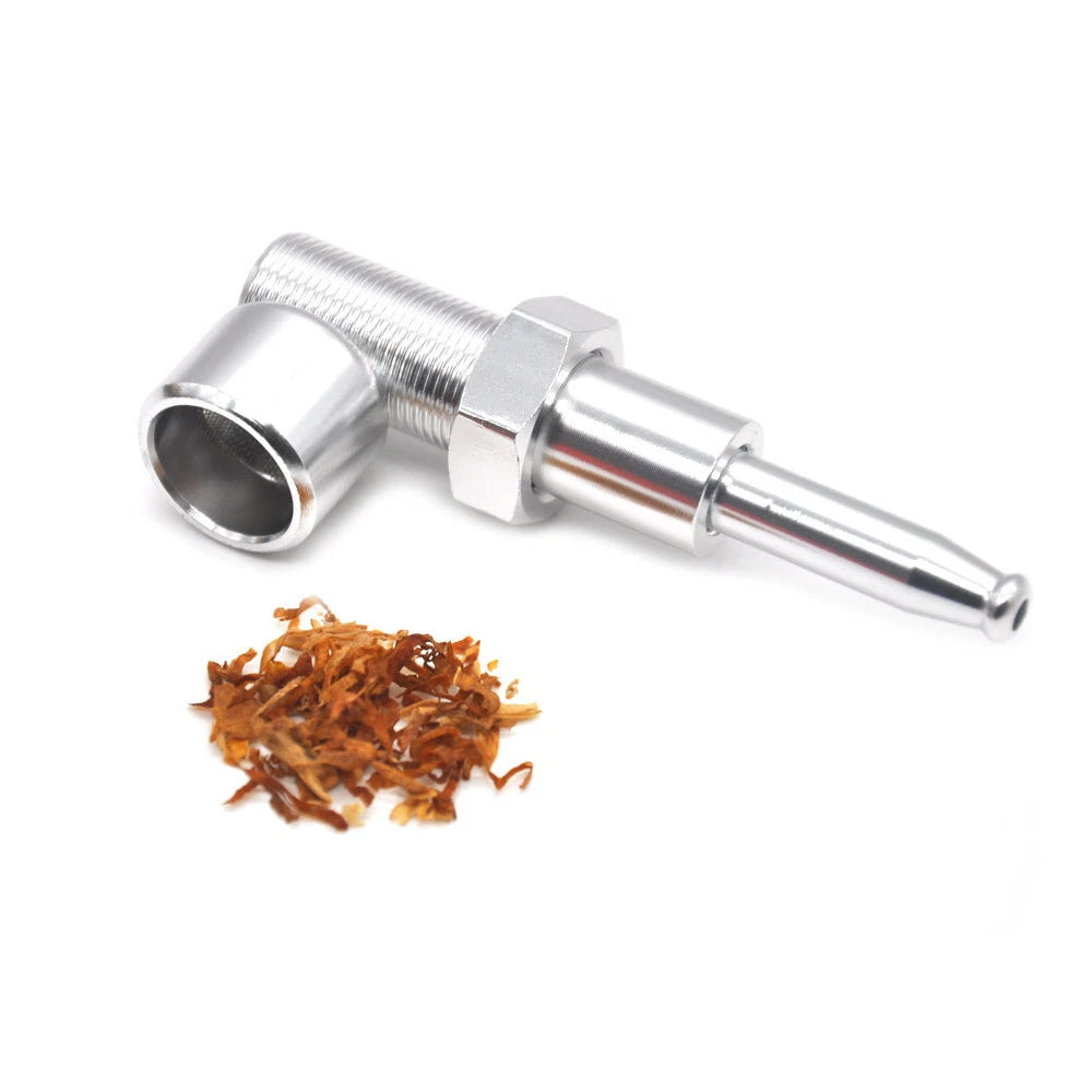 Metal Filter Tobacco Smoking Pipe Pocket Herb Pipes Screw Creative Gifts 1pcs 07FC0E-D4 - KOEEK