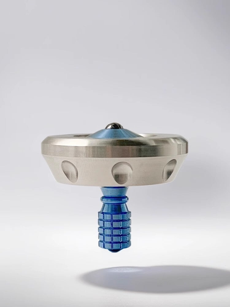 Titanium Stainless Steel Spinning Top Finger Spinner Ceramic bead Fidget EDC Toy 07FC0E-D4 - KOEEK