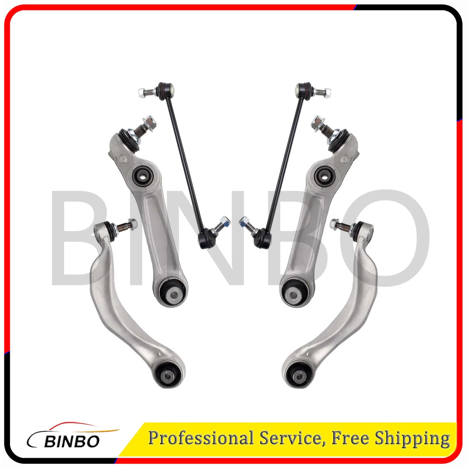 6Pcs Front Control Arm Ball Joint Stabilizer Sway Bar Link Suspension Set 07FC0E-D4 - KOEEK