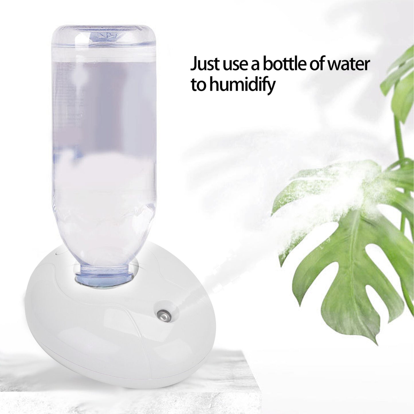 new Portable HumidifierB Plug Noiseless Water Bottle Humidifier For Bedroom HGF koeek - KOEEK