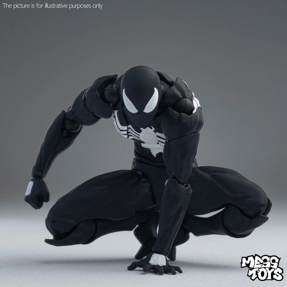 Hot- Mess Toys Black Suit Neighbor Spider-Man Symbiote 1/12 Action Figure 07FC0E-D4 - KOEEK