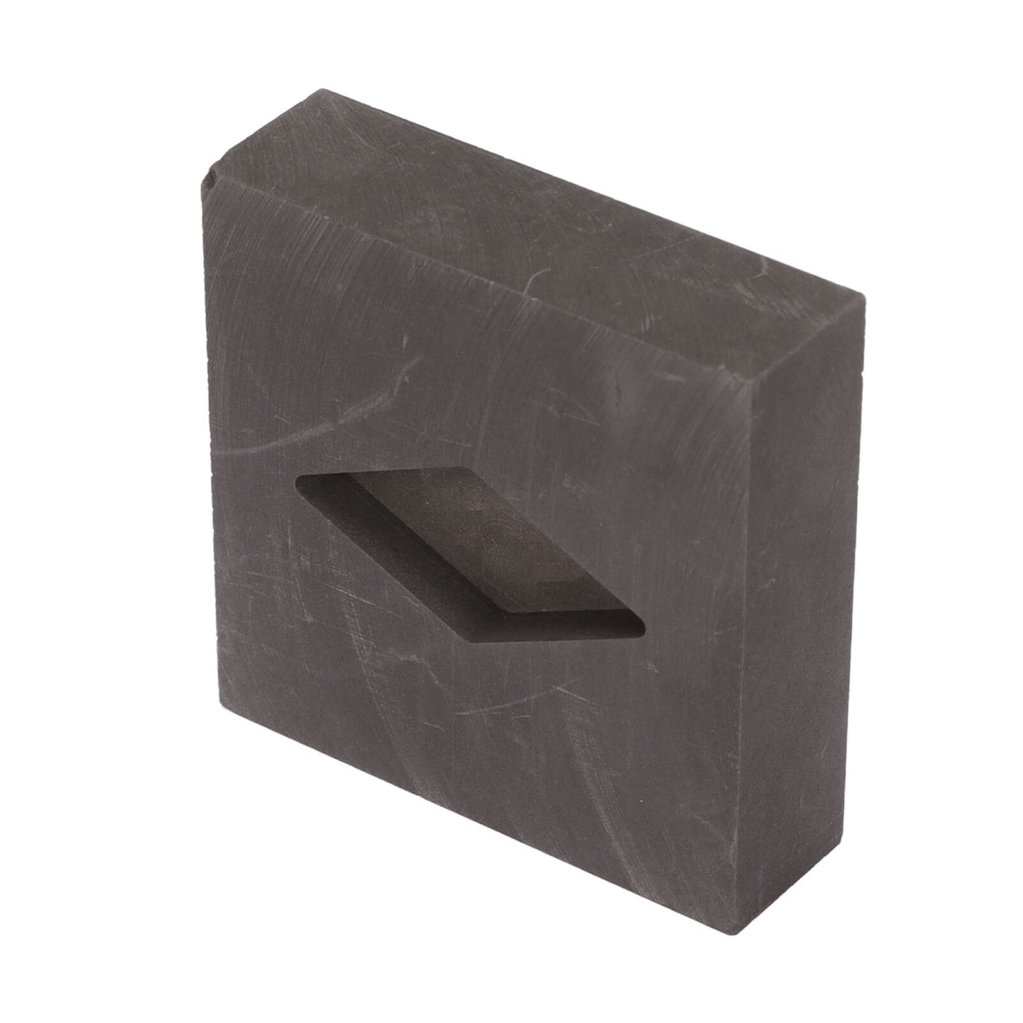 new Graphite Crucible Rhombus Shape Metal Refining Scrap Melting Ingot 50 X 50 X HGF koeek - KOEEK