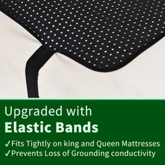 new Grounding Mat for Bed, 27" x 60" Mattress Pad Sleeping, White 07FC0E-D4 - KOEEK