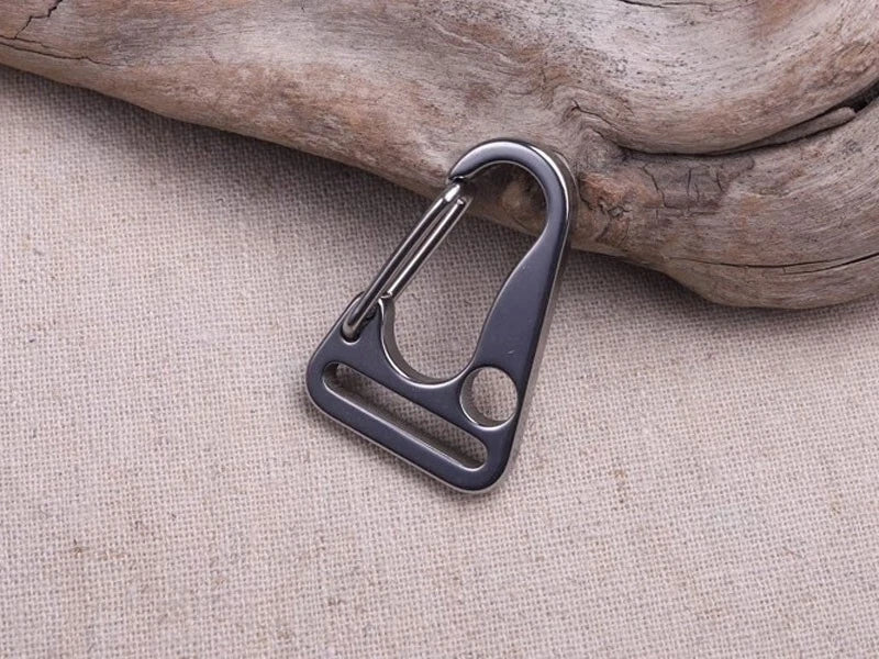 2pcs EDC Stainless Steel Keychain Carabiner Portable Car Key Bag Pendant Tool 07FC0E-D4 - KOEEK