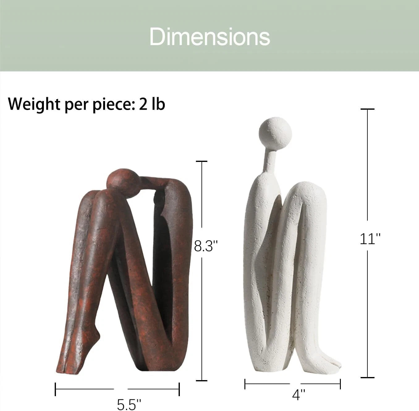 Decorative Bookends for Heavy Books, Thinker Statue Bookends for Desks 07FC0E-D4 - KOEEK