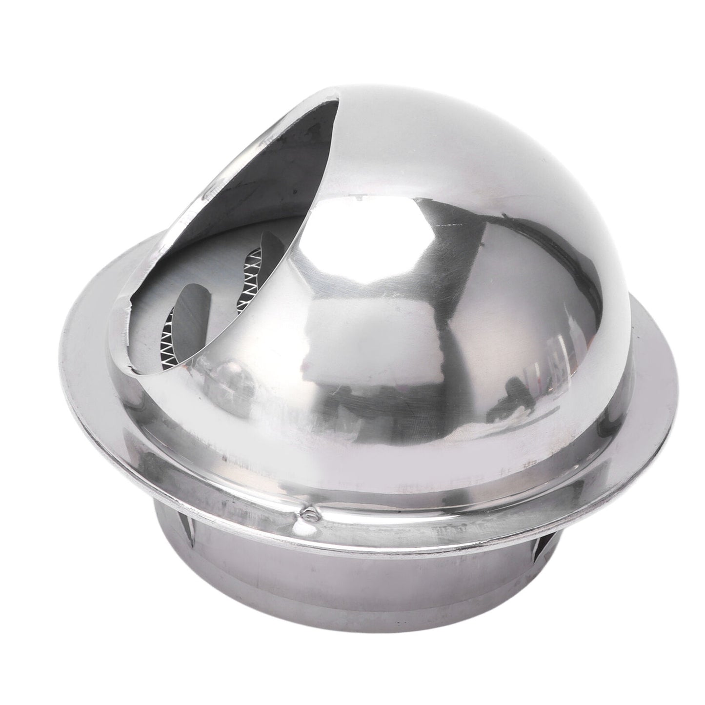 new 4in Stainless Steel Vent Hood Exterior Wind Cover Vent Cover Outlet Accessory koeek - KOEEK