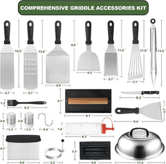 35PCS Griddle Accessories Kit, Flat Top Grill Accessories Set, Grill Spatula Set 07FC0E-D4 - KOEEK