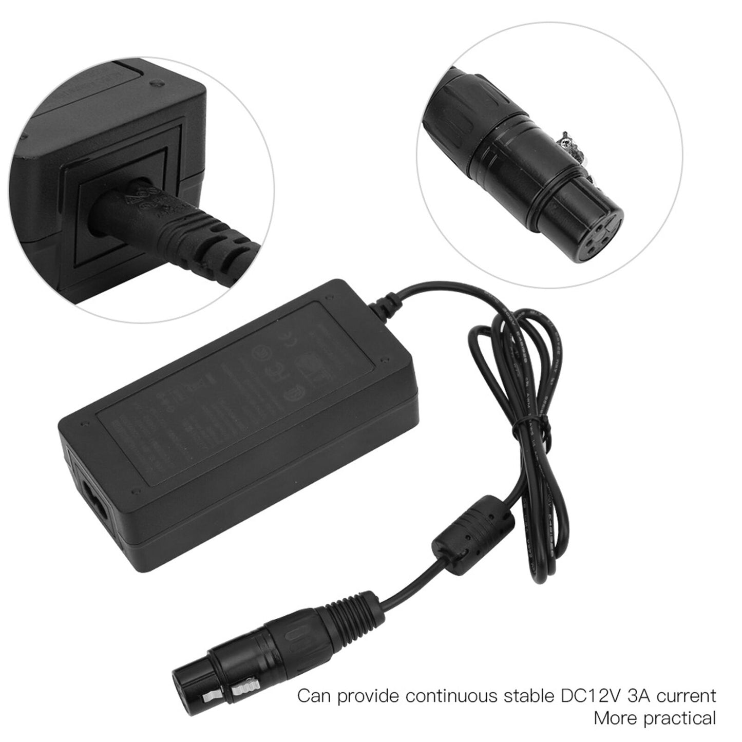 new (1)4 Core XLR Connector Adapter Professional Camcorder Charger Practical koeek - KOEEK