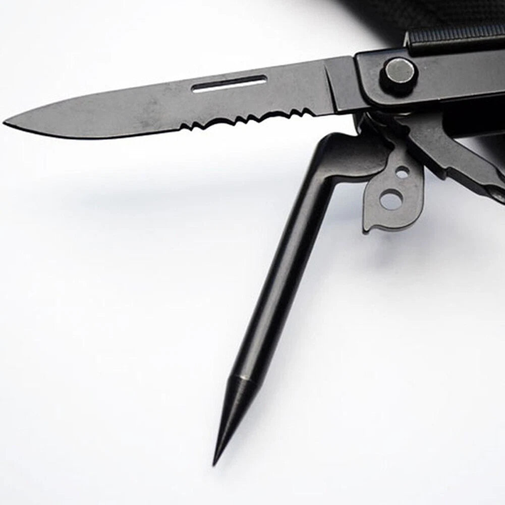 13 In1 Portable Pocket Stainless Steel Outdoor Survival Multi Tool Plier Compact 07FC0E-D4 - KOEEK