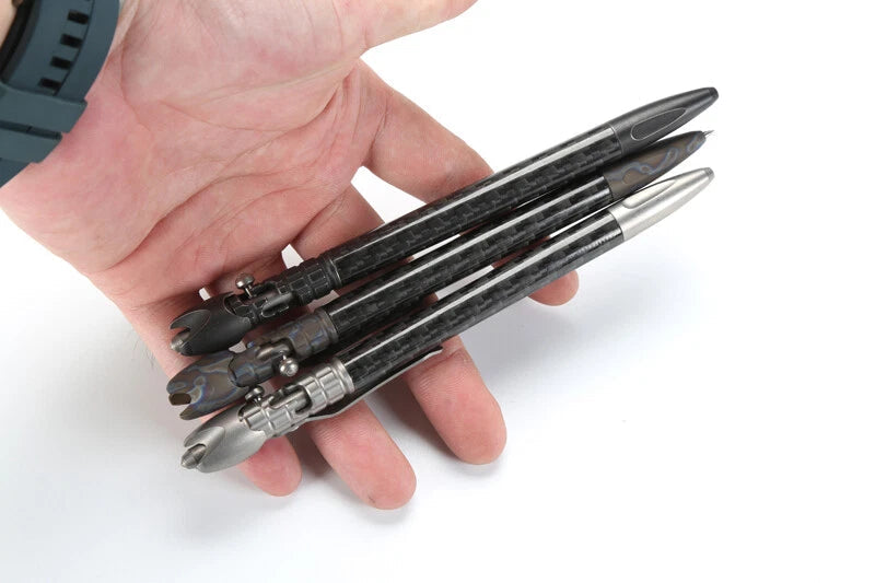 Damascus Titanium TC4 Business tactical Signature Student Business Gyro Pen Tool 07FC0E-D4 - KOEEK