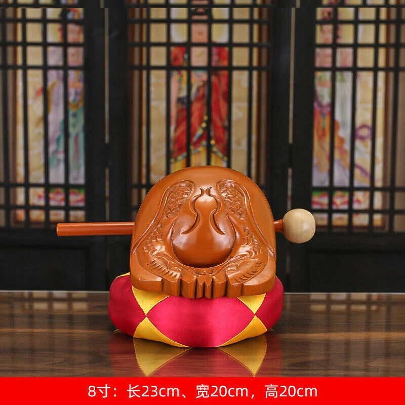 Stock Buddhist Annatto Wooden Fish Mokugyo Temple Block Zen Drum Buddhism Muyu 07FC0E-D4 - KOEEK