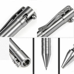EDC Solid TC4 Titanium Alloy Pocket Ball Pen Office Signature Pen Portable Pen EDC - KOEEK