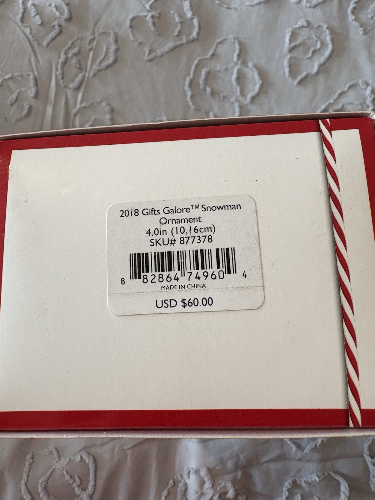 Lenox 2018 Gifts Galore Snowman Annual Ornament 4.0” #877378   NIB LENOX - KOEEK